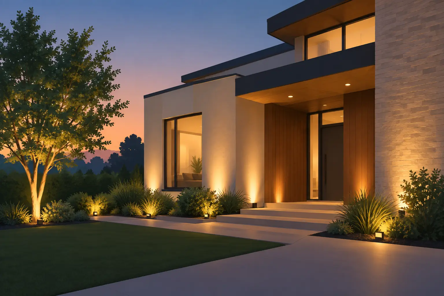 Architectural Uplighting for Homes That Feels Designed