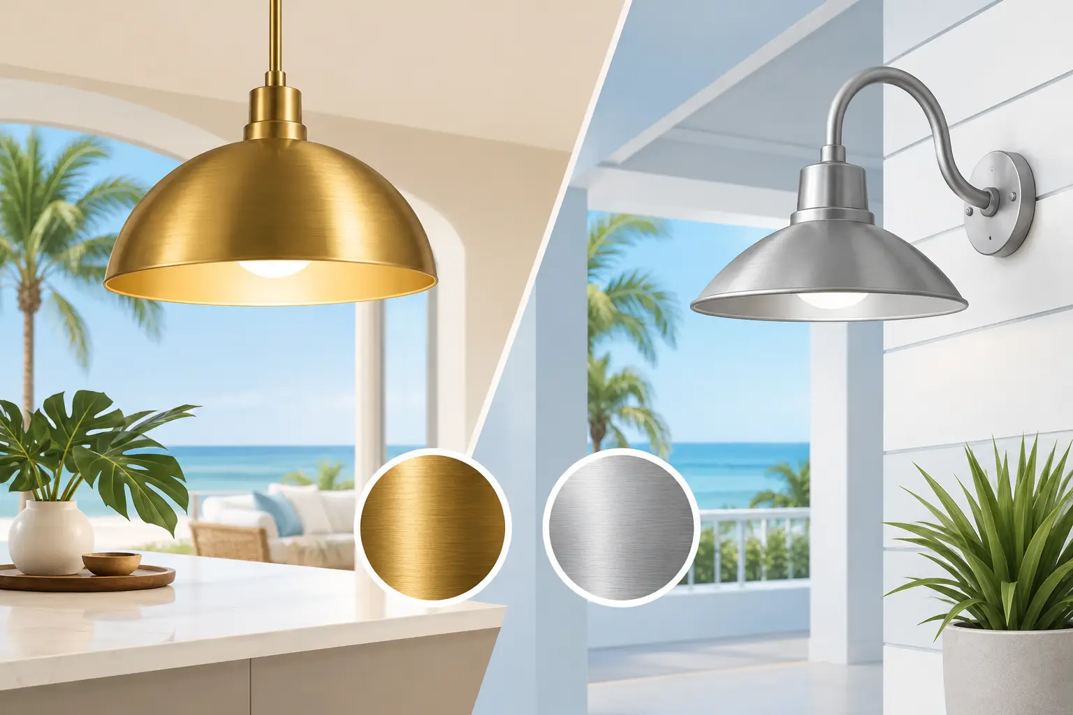 Brass Versus Aluminum Fixtures for South Florida Homes