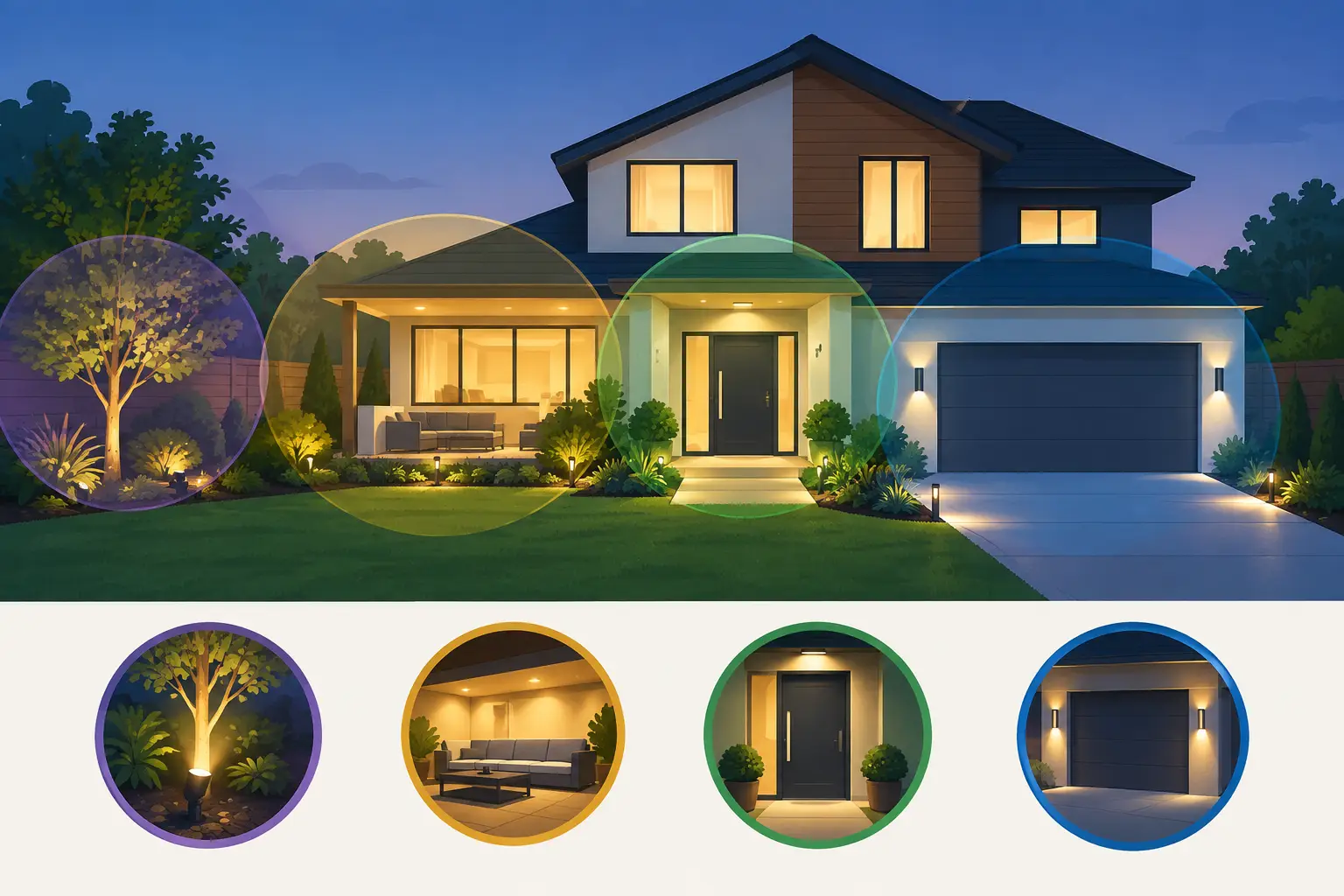 How to Choose Outdoor Lighting Zones at Home