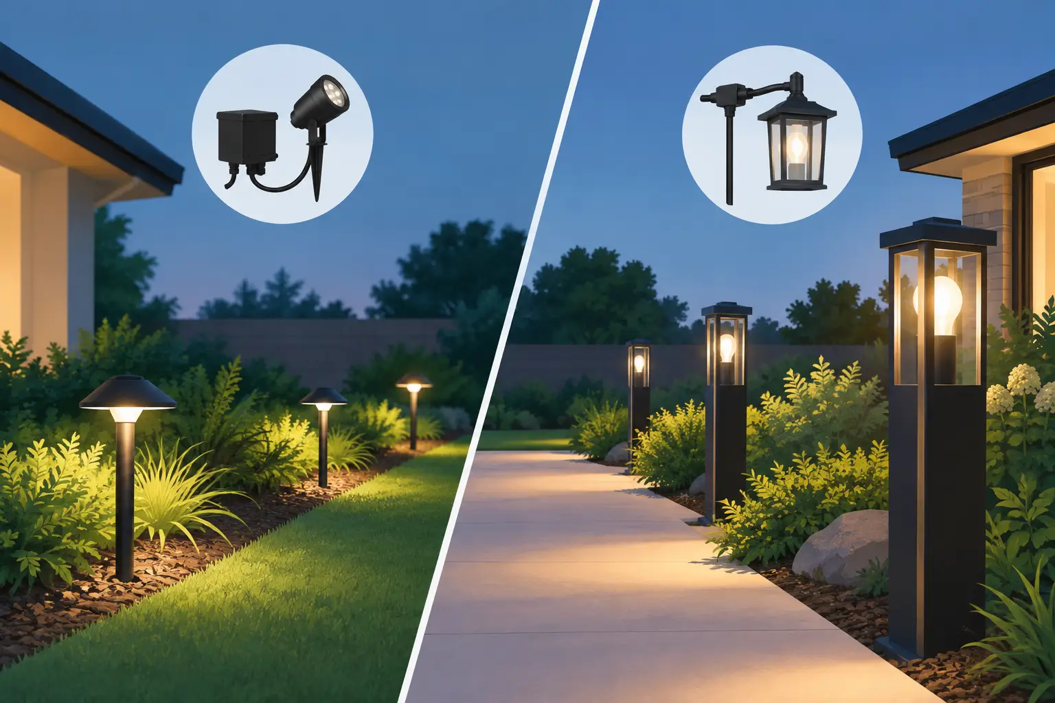 Low Voltage vs Line Voltage for Outdoor Lighting