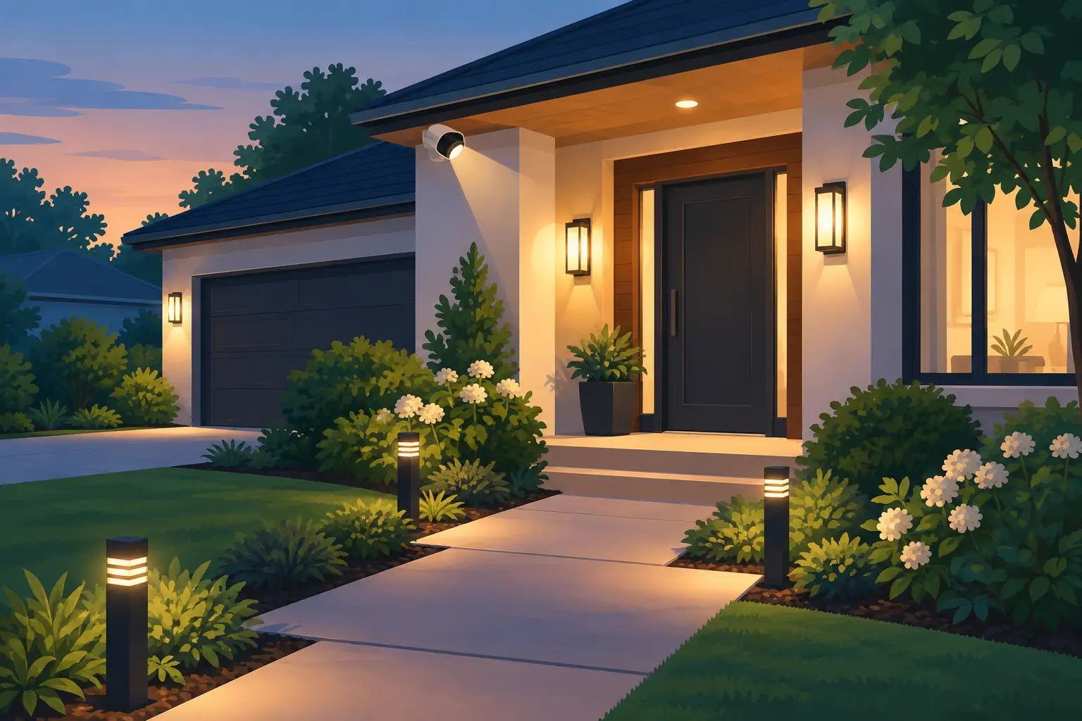 Outdoor Lighting for Home Security That Feels Welcoming